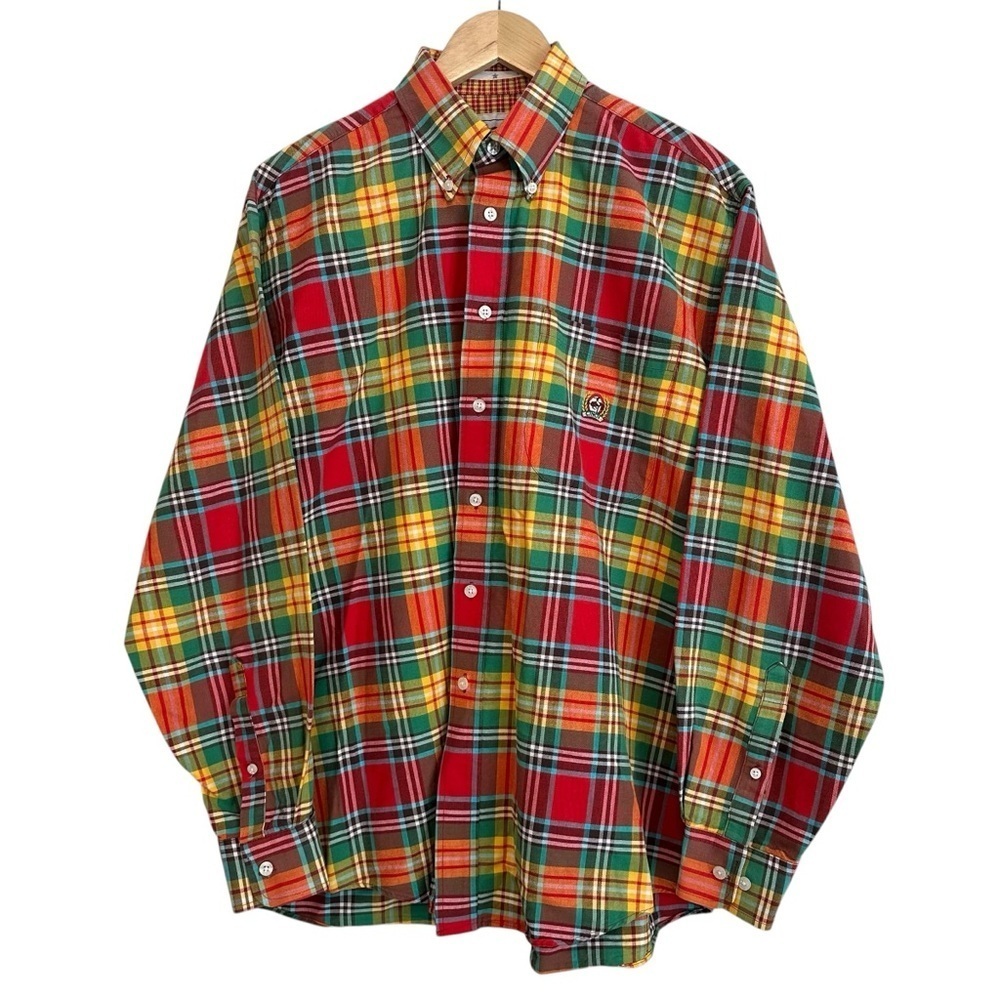 Cinch Men's Medium Plaid Western Cotton Long Sleeve Collared Button Up Shirt